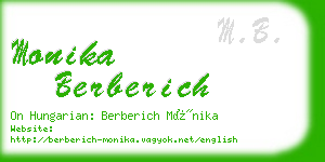 monika berberich business card